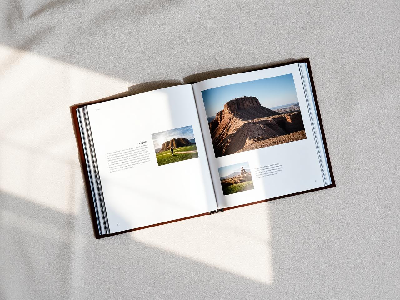 Travel album spread